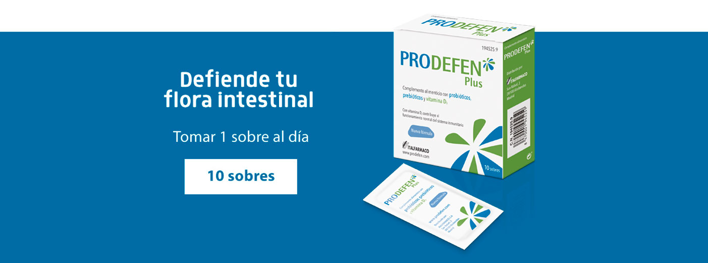 Prodefen Plus 10 sobres con probióticos y prebióticos